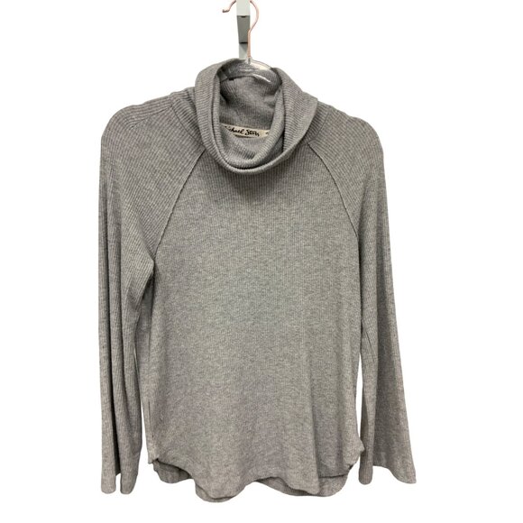 Michael Stars Heather Grey Cowl Neck Sweater Soft & Flowy - Picture 1 of 3